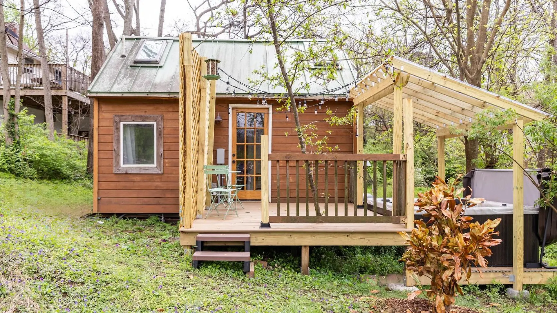 Dreamy Tiny House Cottage With Hot Tub And Garden Patio Nashville Holiday home